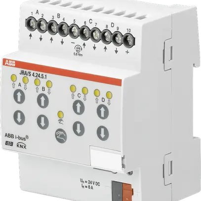 Actionneur de jalousie KNX AMD 4-fois 6A 24VDC, manuel 