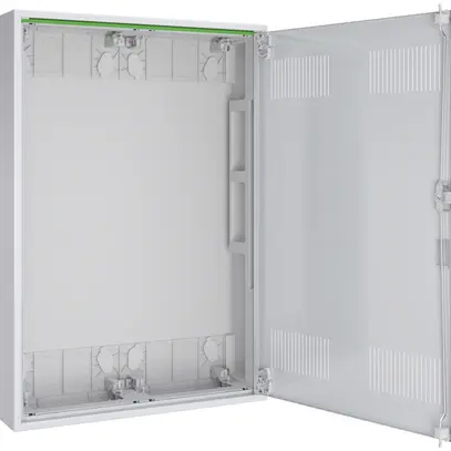 AP-Leergehäuse SE Pragma m.Tür geschlitzt weiss 2 Felder 5 Reihen 550×800×160mm 
