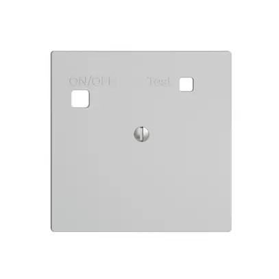 Kit frontal EDIZIOdue pour prise FI F, plein, gris clair 