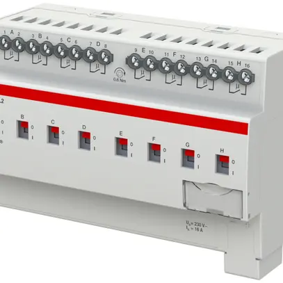 Attuatore-commutatore KNX AMD ABB SA/S8.16.2.2, 8-volte, 16A 