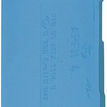 Parete d'estremità Hager per KYA04NH4 bride N 4mm² blu 