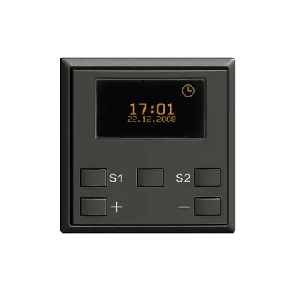 Kit frontal pour minuteur astronomique variateur 1…10V 2t ZEP EDIZIOdue noir 