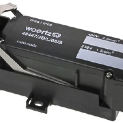 Scatola di raccordo Woertz per cavo piatto DALI IP 5×2.5+2×1.5mm² IP68 5P+bus 