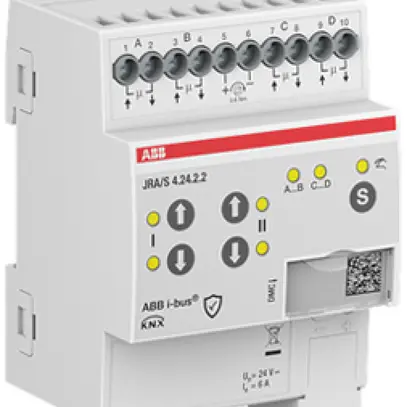 Actionneur de jalousie AMD ABB JRA/S4.24.2.2 4-fois 6A/24VDC 