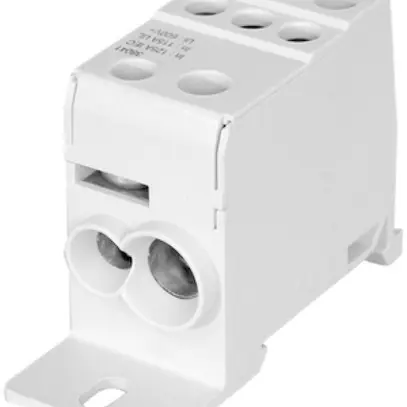 Blocco di distribuzione PDB 1L 125A 27×74×47mm 1×35/1×16+6×16mm² grigio 