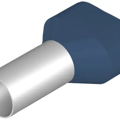 Capocorda doppio Weidmüller H isolato 2×16mm² 16mm blu DIN sciolto 