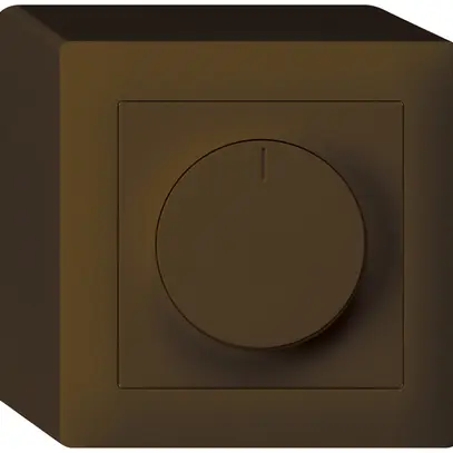 Variateur universel AP kallysto coupure de phase ascendante avec LED brun 