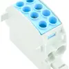 Bloc répartiteur Weidmüller WPD 102 2×35/2×25 1L connexion à vis TS35 bleu 