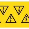Étiquette p.marqueur d'appareil WM auto-adhésive 50×50mm éclair a.triangle jaune 