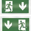 Plaque avec pictogramme ESYLUX pour SLX recto/verso flèche vers le bas/bas 