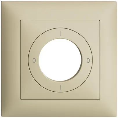 Kit frontal EDIZIOdue 0-1-0-1 88×88mm vanille pour interrupteur rotatif 