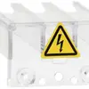 Cache-bornes ABB OTS40T3, für OT16-40F(T)3, 3 pôles, transparent 