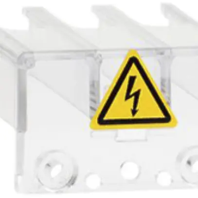 Cache-bornes ABB OTS40T3, für OT16-40F(T)3, 3 pôles, transparent 
