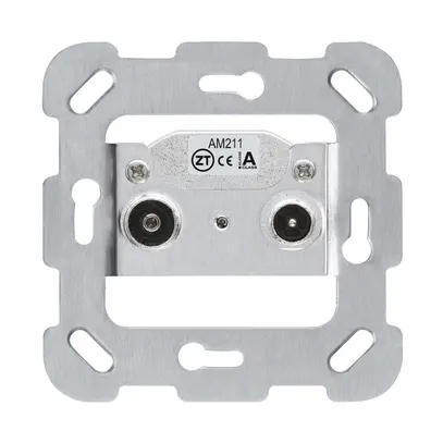 Intérieur pour prise antenne Hager R/TV montage F 11dB 2GHz 