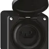 Presa AP robusto 1×tipo 23 IP55 nero 