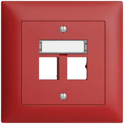 Kit de montage ENC EDIZIOdue sortie droite, pour 2×RJ45 freenet, berry 