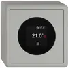 Thermostat d'ambiance AP EDIZIO.liv SNAPFIX® 230VAC 4…30°C 74×74mm gris clair 