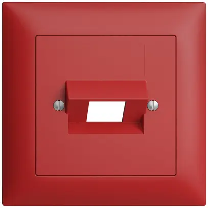 Kit frontal EDIZIOdue berry 88×88mm 1×RJ45 