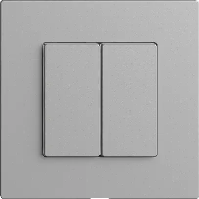 Interruttore 2K/2T Edue Wiser silver 
