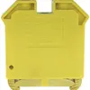 Borne de terre joignable Woertz Ex 6…16mm² vis 2×1 rail DIN 35mm vert/jaune 