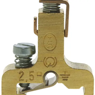 Morsetto di terra componibile Woertz 2.5mm² raccordo a vite 1×1 guida DIN 15mm 