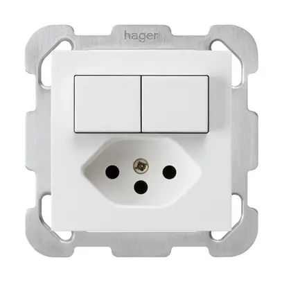 Combinaison ENC 1/3+3/1P+T13 blanc kallysto sécurité enfants plaque de fixation 