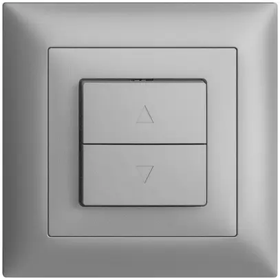 Kit frontale INC EDIZIOdue FMI silver per pulsante & interr.tapparel. 