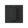 Kit frontale per interruttore rotativo S0 60×60mm kallysto 0-1-0-1 nero 