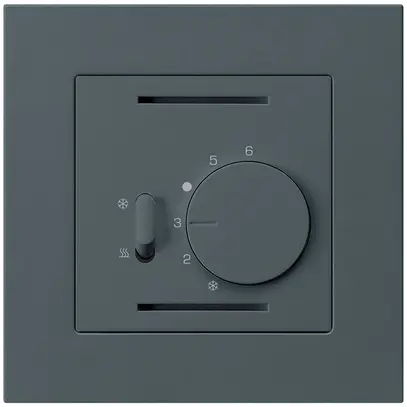 Termostato INC Hager kallysto.pro, con interr.di riscald./raffred., antracite 