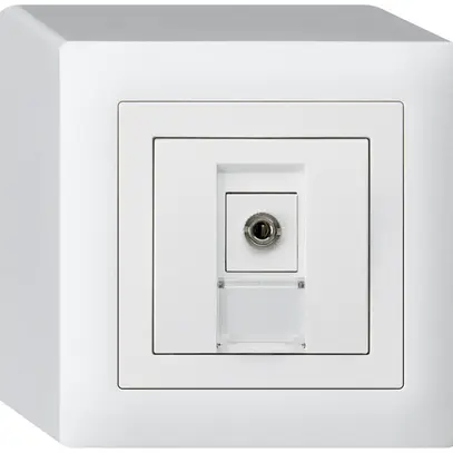 Presa di raccordo AP kallysto Jack Connector 3.5mm bianco 