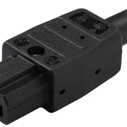 Apparatesteckdose Typ C15A ELBRO 10A 230VAC gerade max.155°C schwarz IP20 