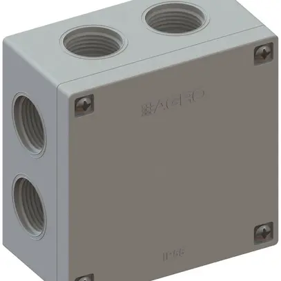 Scatola di derivazione AP IP65, vuota, grigio, 82×82×45mm, senza morsetti 