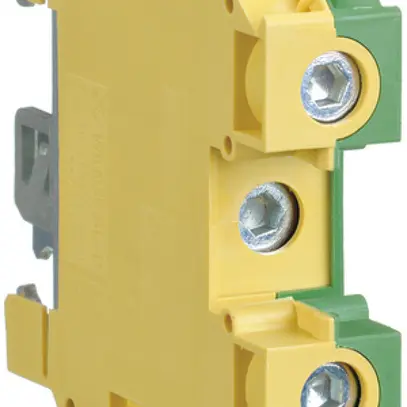 Durchgangs-Reihenklemme Hager 35mm², PE, Schraubklemme, Breite 63mm 