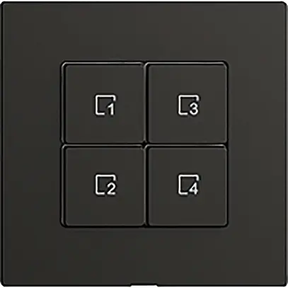 Poussoir scène 4 scènes/4T Edue Wiser noir 