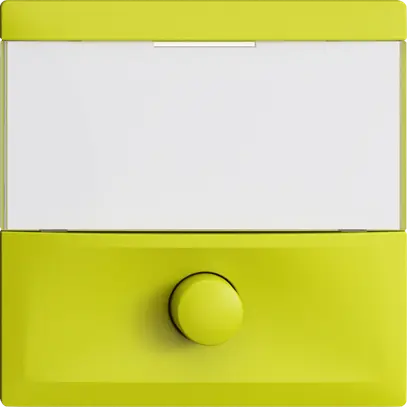 Poussoir avec porte-étiquette EDIZIOdue lemon 