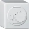 Thermostat AP Hager basico, avec interrupteur chauffage/refroidissement, blanc 