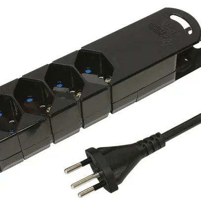 Steckdosenleiste STEBA VARIABL 4×T13 ohne Schalter 3m schwarz 