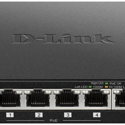 Switch D-Link DGS-1005P, 5-port unmanaged Gigabit PoE+ 