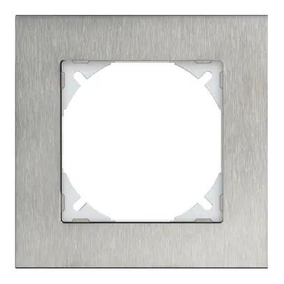 Telaio di cop. EDIZIOdue prestige 1×1 acciaio cromat.smerigliato 