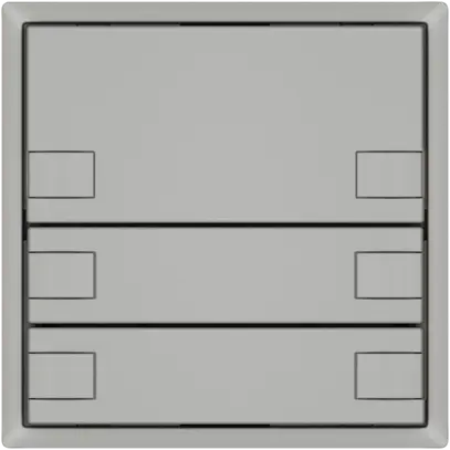 Poussoir KNX RGB EDIZIO.liv SNAPFIX® capteur temp.s.LED 6× comm.1T grc 