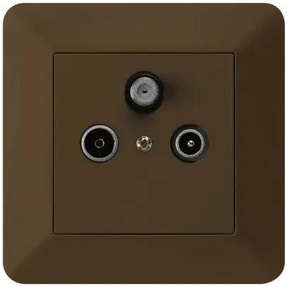 Presa antenna INC kallysto.trend R/TV/SAT marrone 