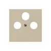 Placca frontale kallysto beige per R/TV/SAT 60×60mm 