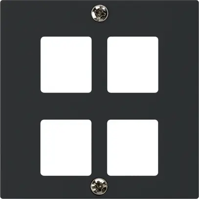 Kit frontale INC HMS kallysto A per 4 moduli nero 