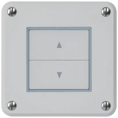 Interruttore per tapparelle INC robusto IP55 grigio con 2 tasti di comando 
