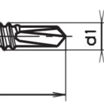 Vis à tôle tête bomb.3.9×16mm zing.Phillips, DIN 7504 N 
