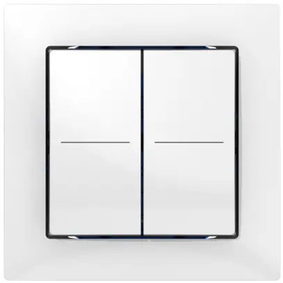 Senseur poussoir ABB Sidus KNX Basic type-E, 2/4, blanc brillant 