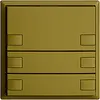 Pulsante INC KNX 6×EDIZIOdue olive RGB senza LED 
