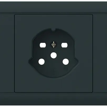 Kit frontal INC kallysto pour prise INC 1×T15 cadre enfichable noir 