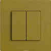 Druckschalter 2K/2T Edue Wiser olive 