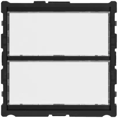 Tasto chiamata semimodulo Hager elcom.modesta con portanome LED p.2appartamenti 